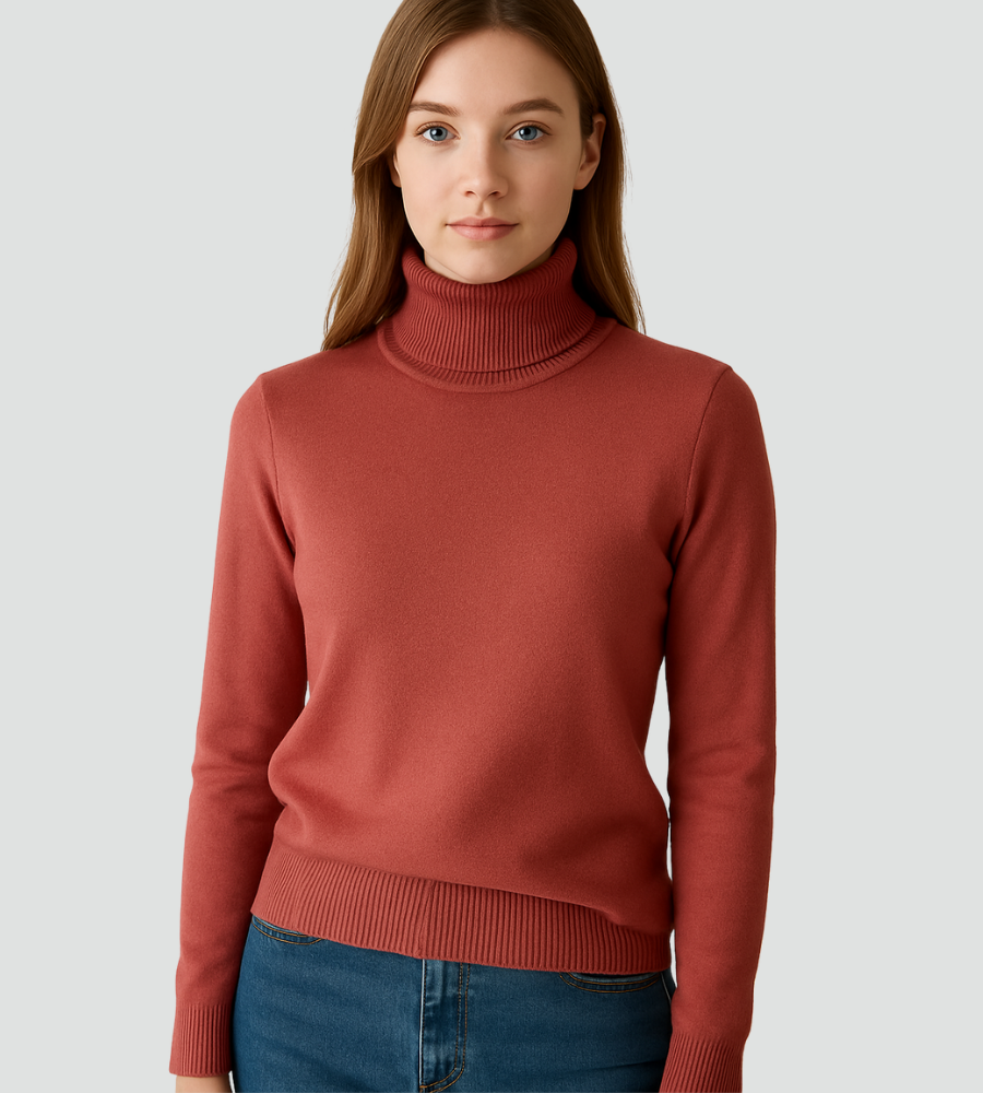 Jaylene – Fitted Turtleneck Sweater for Women