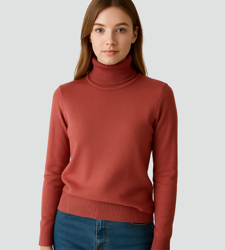 Jaylene – Fitted Turtleneck Sweater for Women