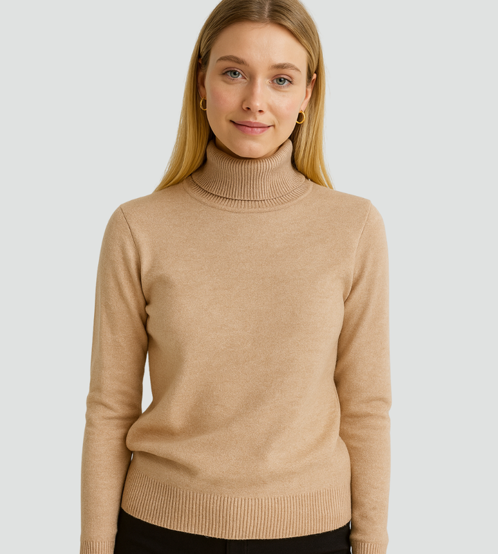 Jaylene – Fitted Turtleneck Sweater for Women