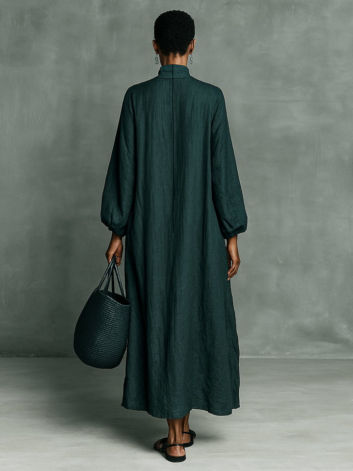 Nadine – Mock Neck Oversized Maxi Dress for Women