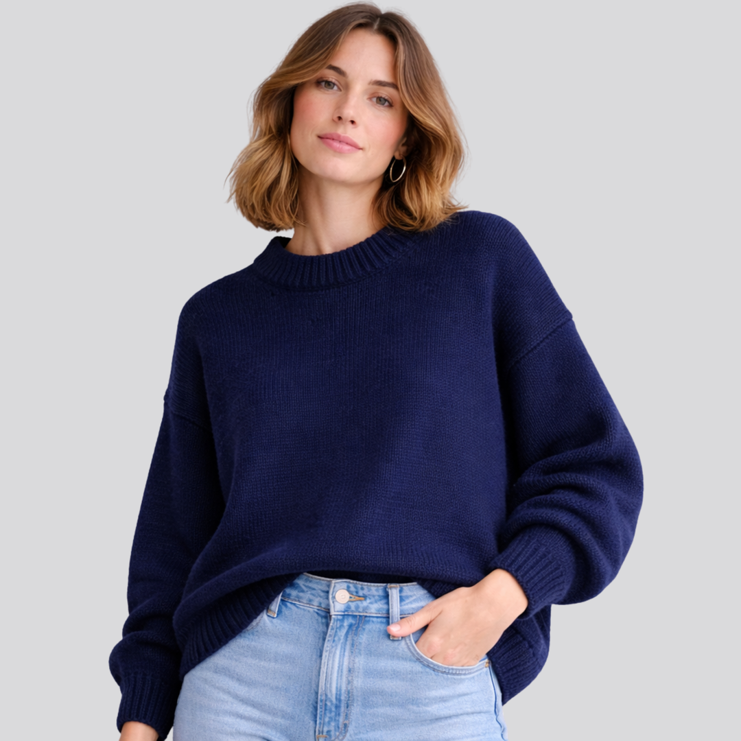 Georgiana – Mock Neck Oversized Sweater for Women