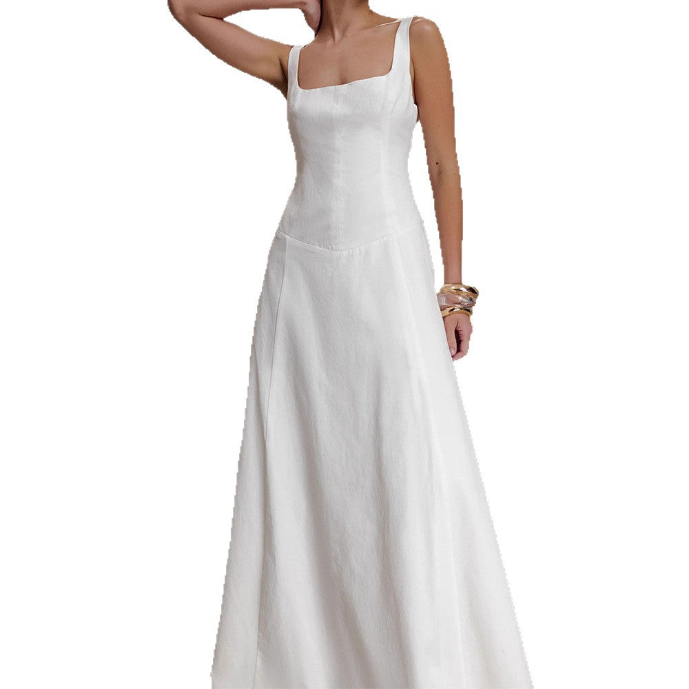 Bree – Square-Neck A-Line Maxi Gown for Formal Evening