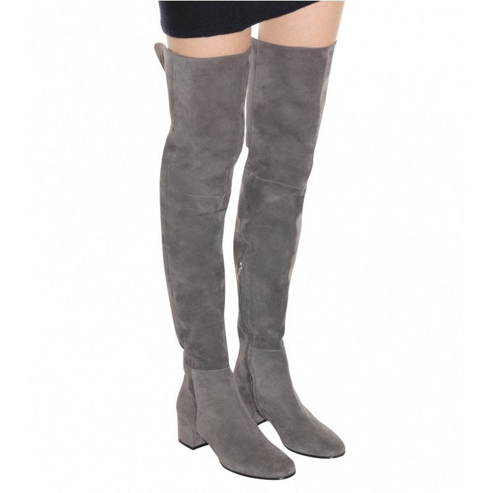 Maryam – Suede-Look Over-the-Knee Boots for Women