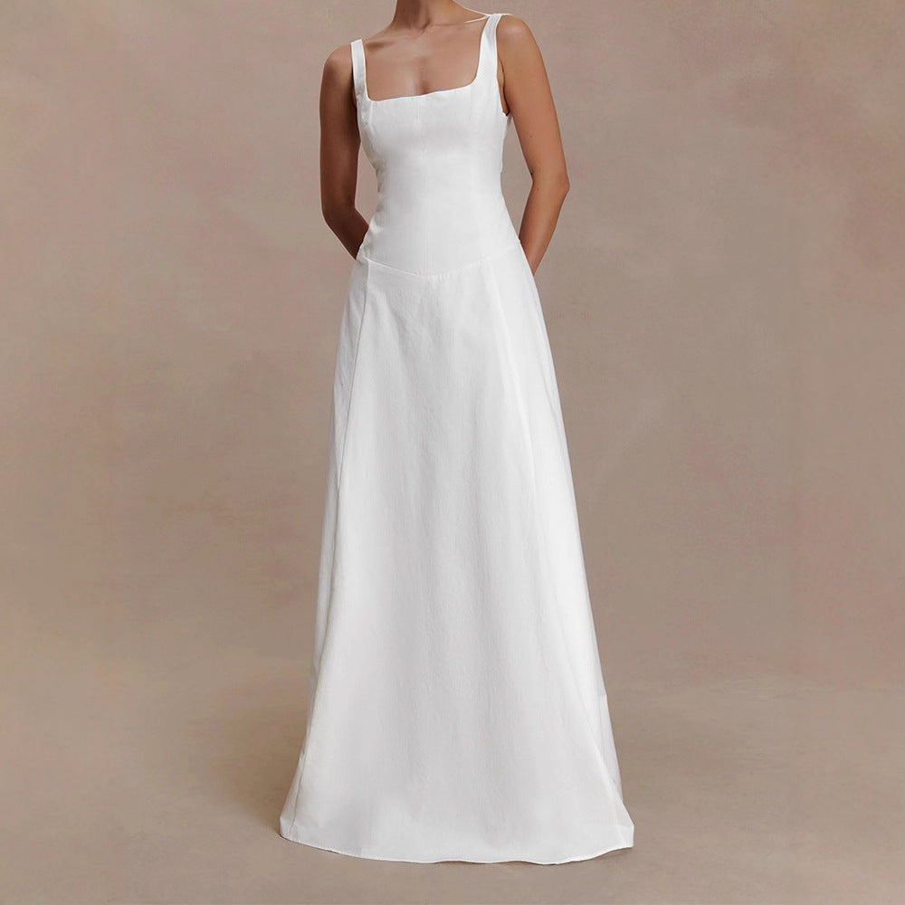 Bree – Square-Neck A-Line Maxi Gown for Formal Evening