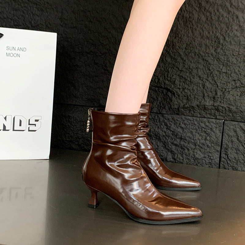 Milena – Pointed Toe Stiletto Ankle Boots for Women