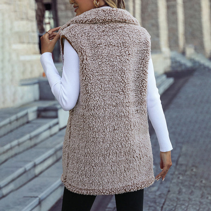 Sonia – Teddy Longline Vest for Women