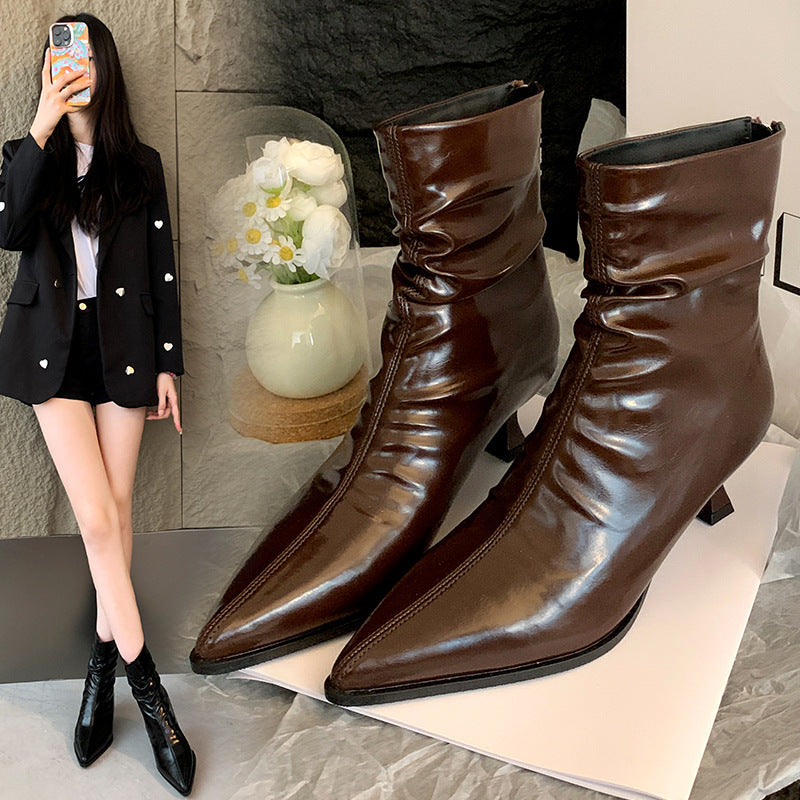 Milena – Pointed Toe Stiletto Ankle Boots for Women
