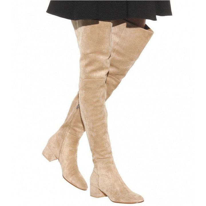 Maryam – Suede-Look Over-the-Knee Boots for Women