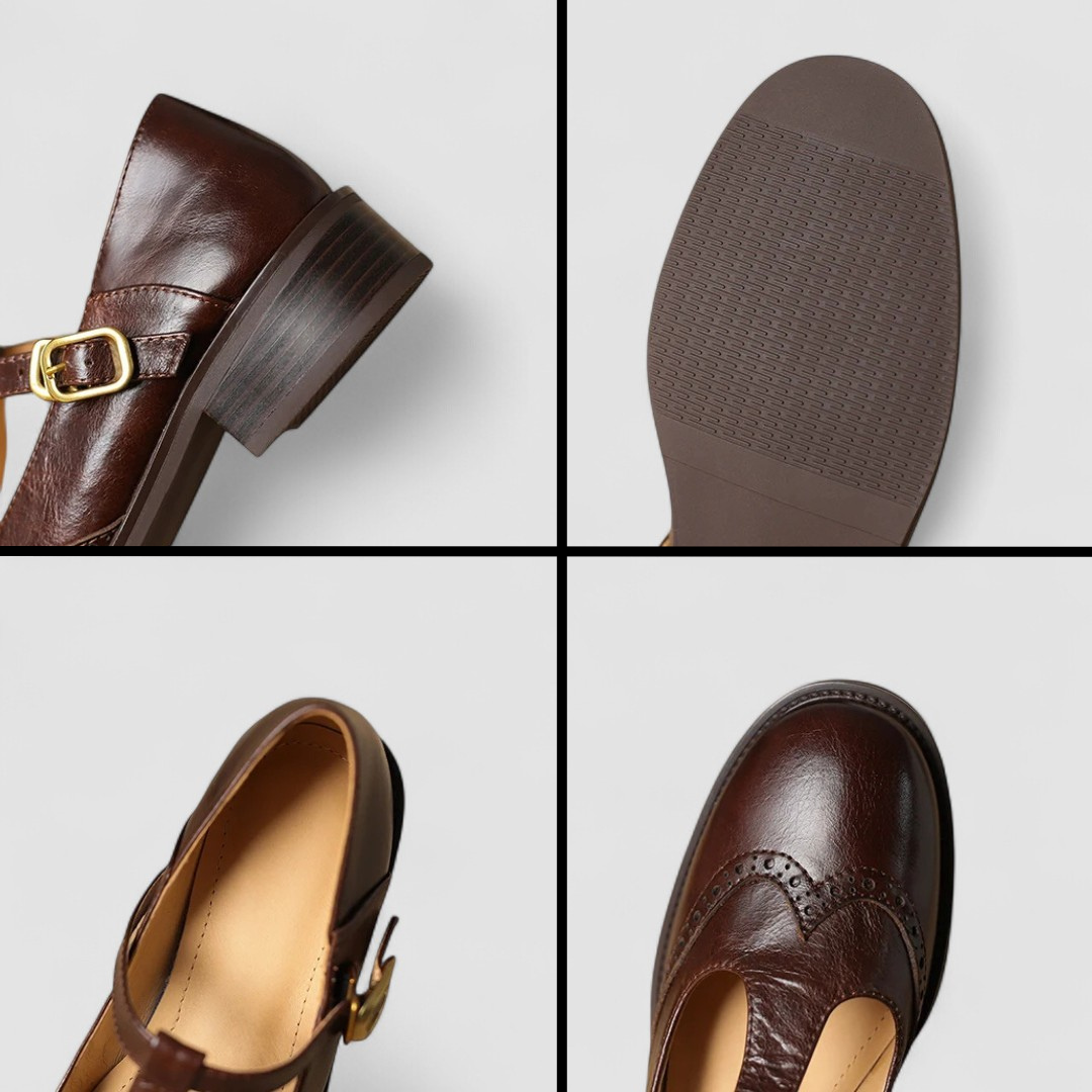 Brooke – Round-Toe Buckle Mary Janes