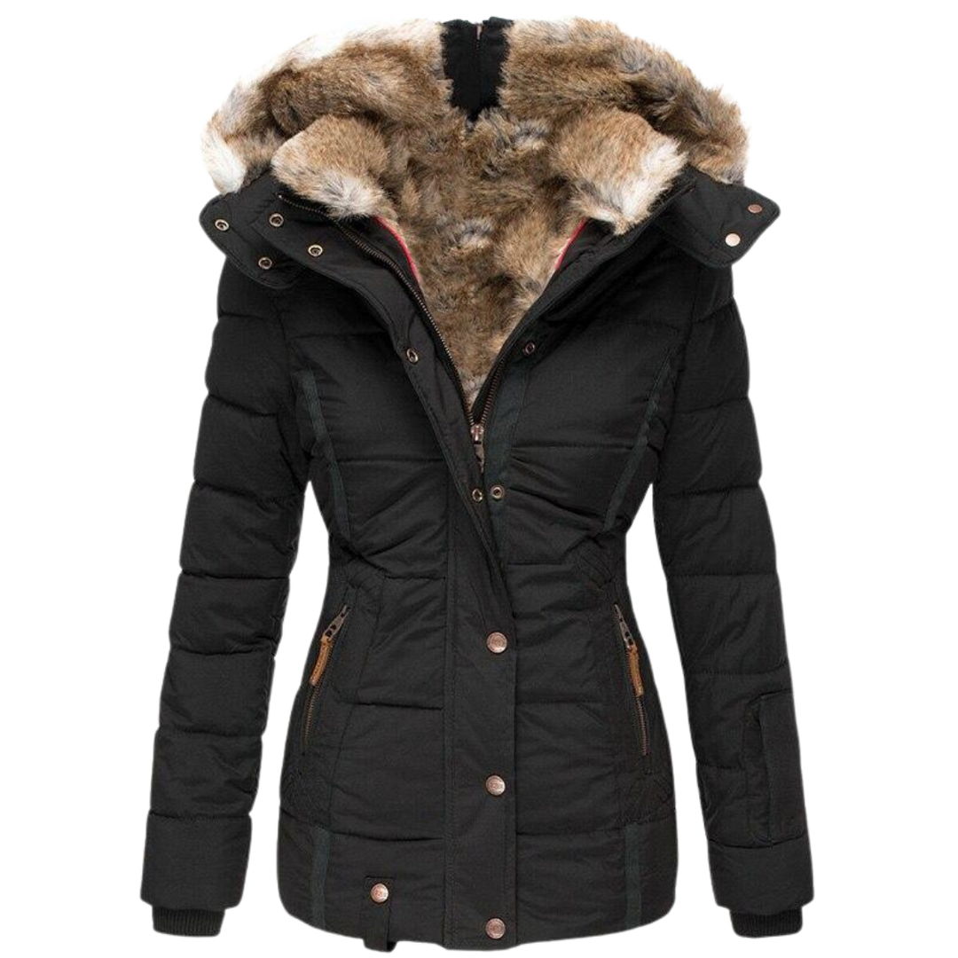 Rosie – Diamond-Quilted Hooded Puffer Jacket for Women