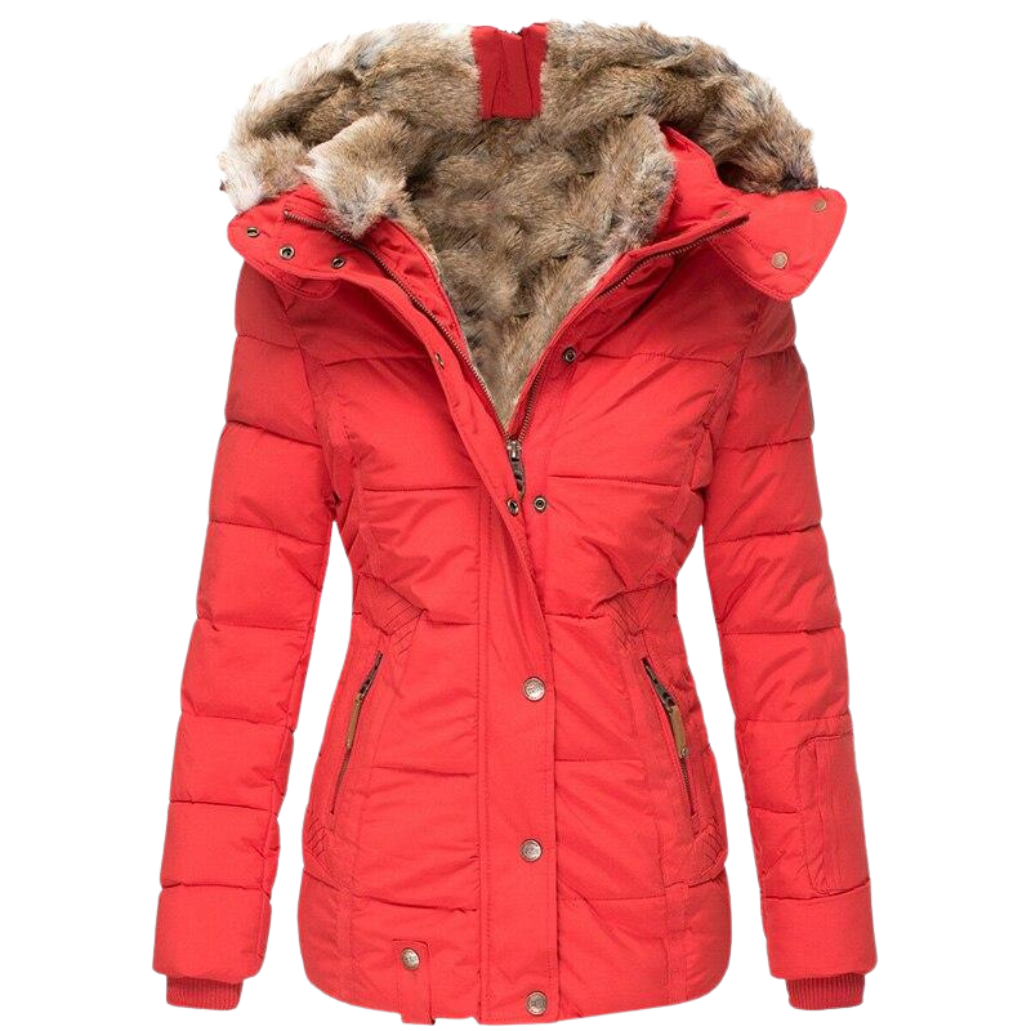Rosie – Diamond-Quilted Hooded Puffer Jacket for Women