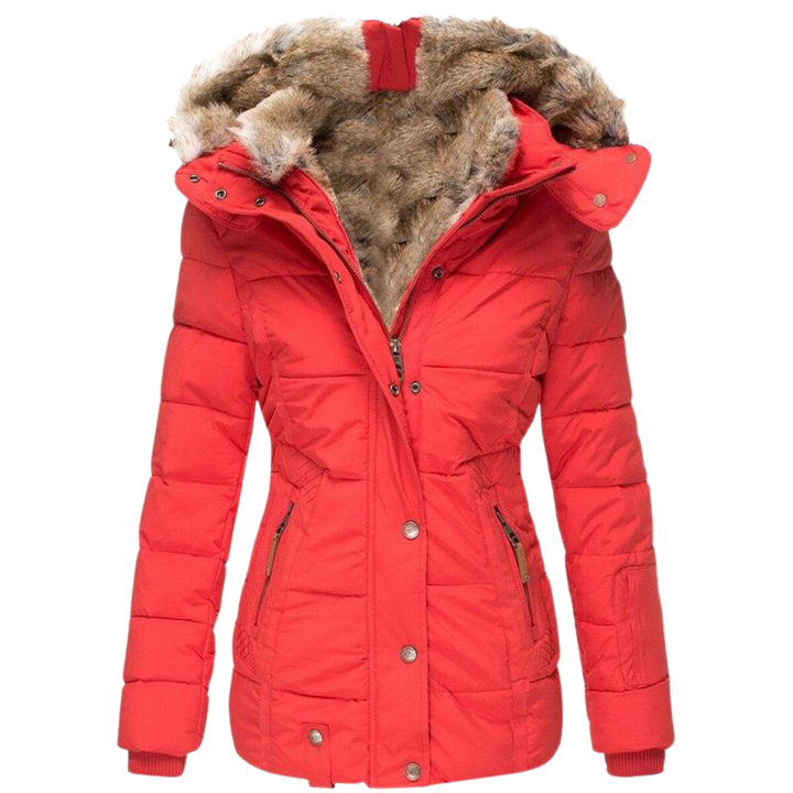 Rosie – Diamond-Quilted Hooded Puffer Jacket for Women
