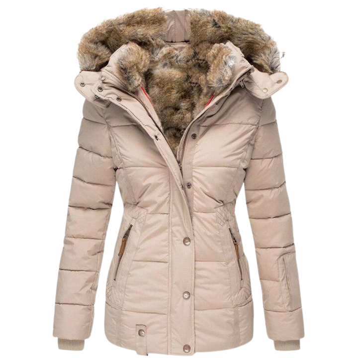 Rosie – Diamond-Quilted Hooded Puffer Jacket for Women