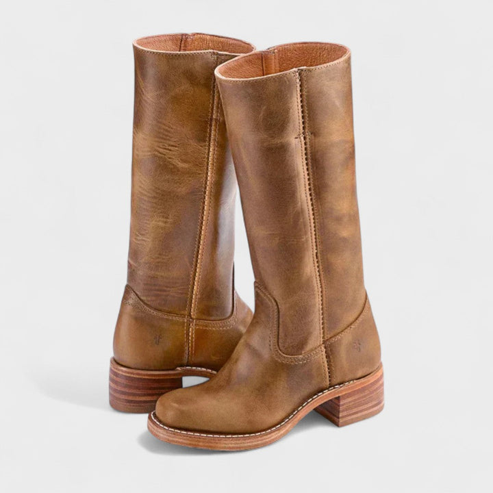 Daniela – Knee-High Block Heel Boots for Women