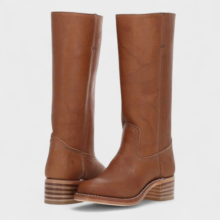 Daniela – Knee-High Block Heel Boots for Women