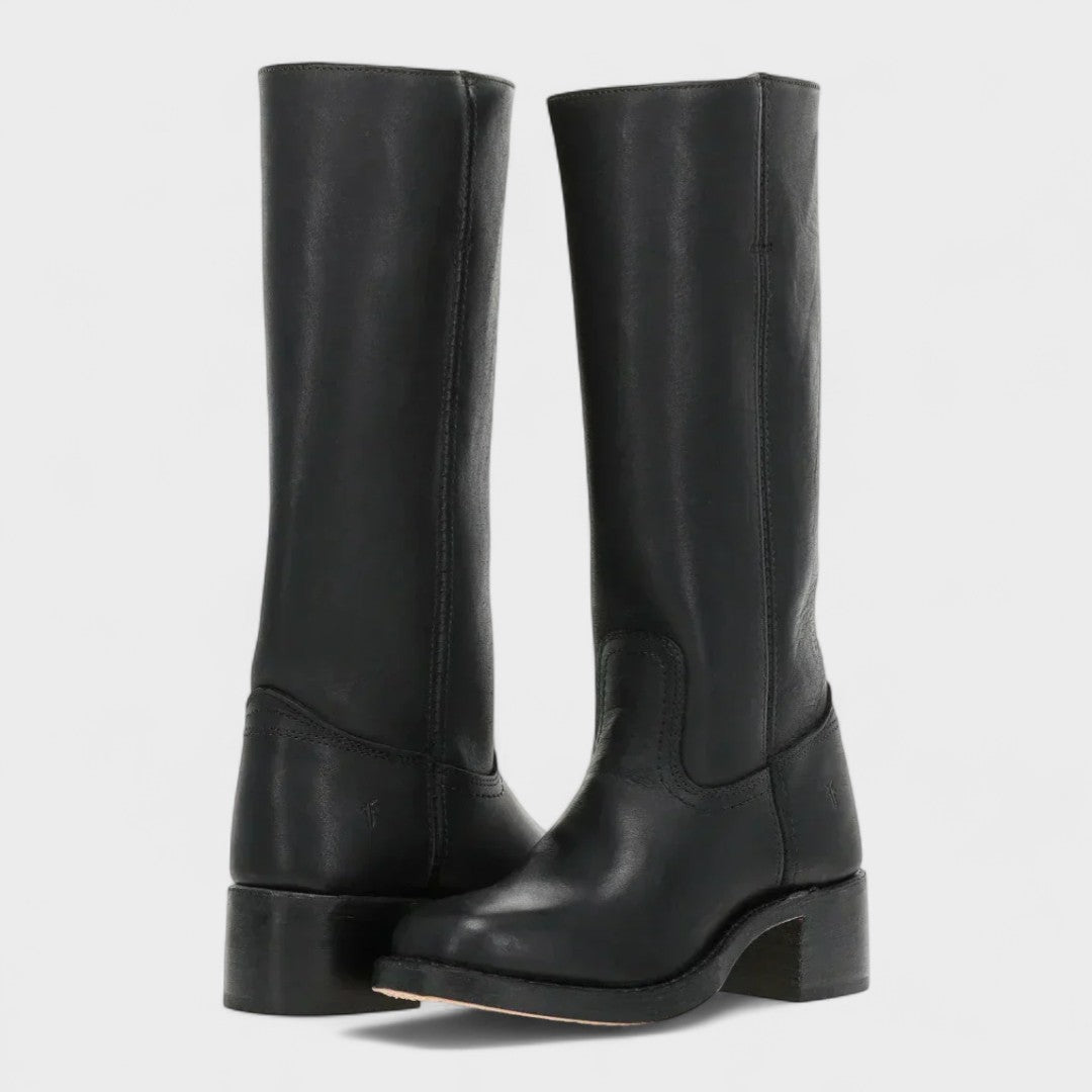 Daniela – Knee-High Block Heel Boots for Women