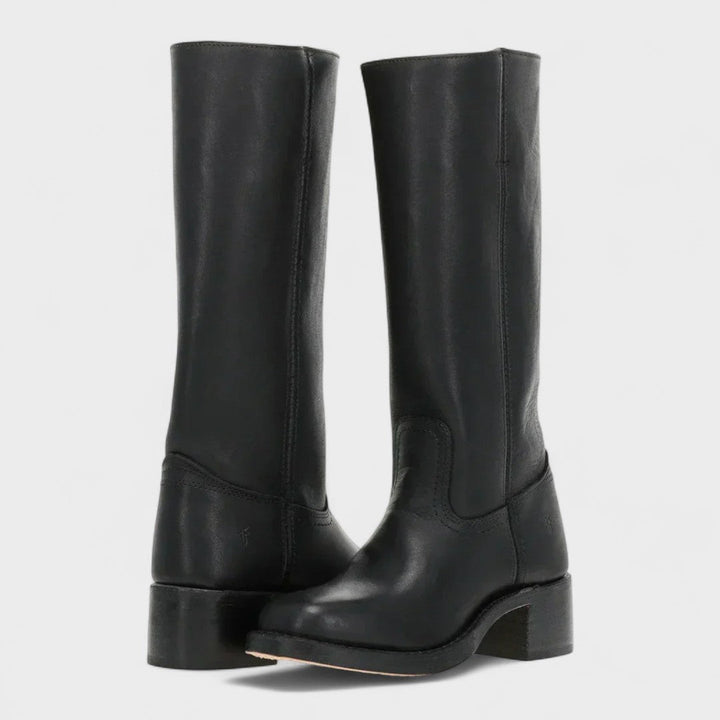 Daniela – Knee-High Block Heel Boots for Women