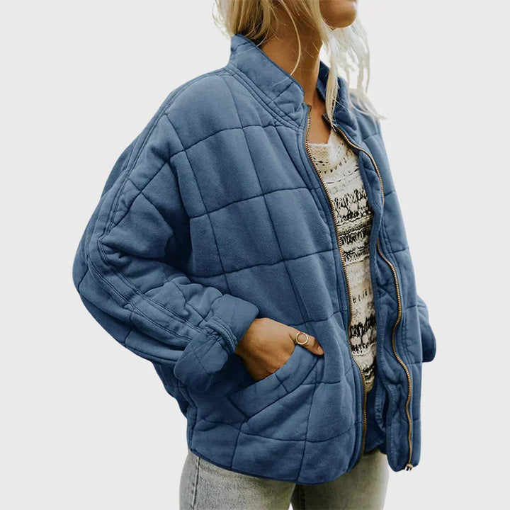 Reese – Cropped Oversized Quilted Jacket for Women
