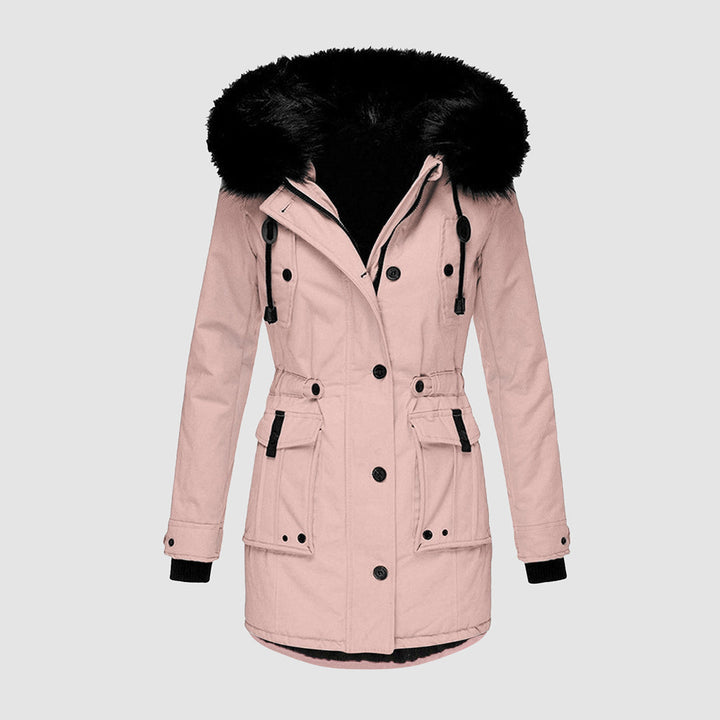 Shay – Belted Cargo-Pocket Parka Coat for Women