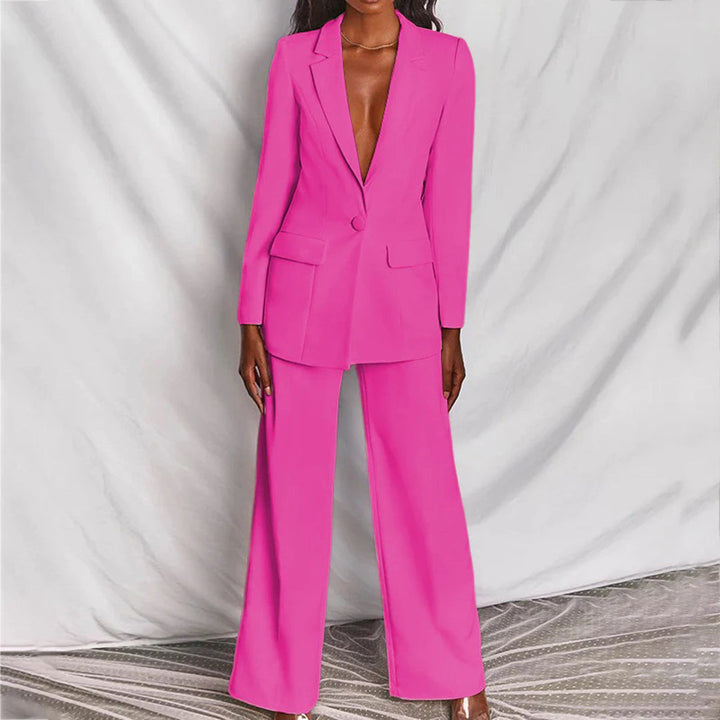 Lila – Tailored Blazer and Wide-Leg Trouser Suit Set