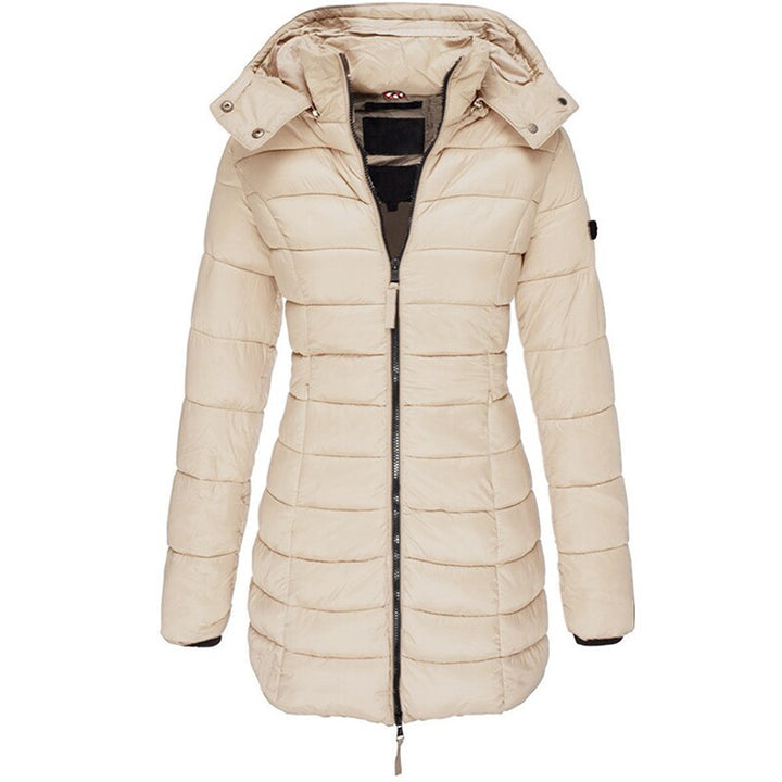 Marissa – Hooded Quilted Puffer Coat with Shaped Seams