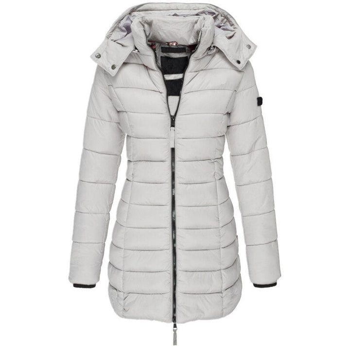 Marissa – Hooded Quilted Puffer Coat with Shaped Seams