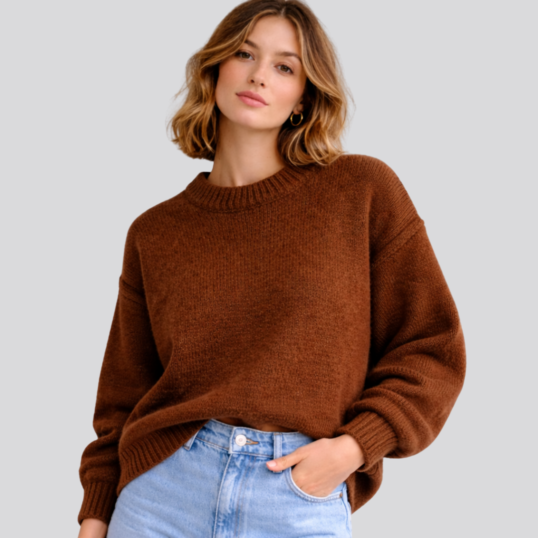Georgiana – Mock Neck Oversized Sweater for Women