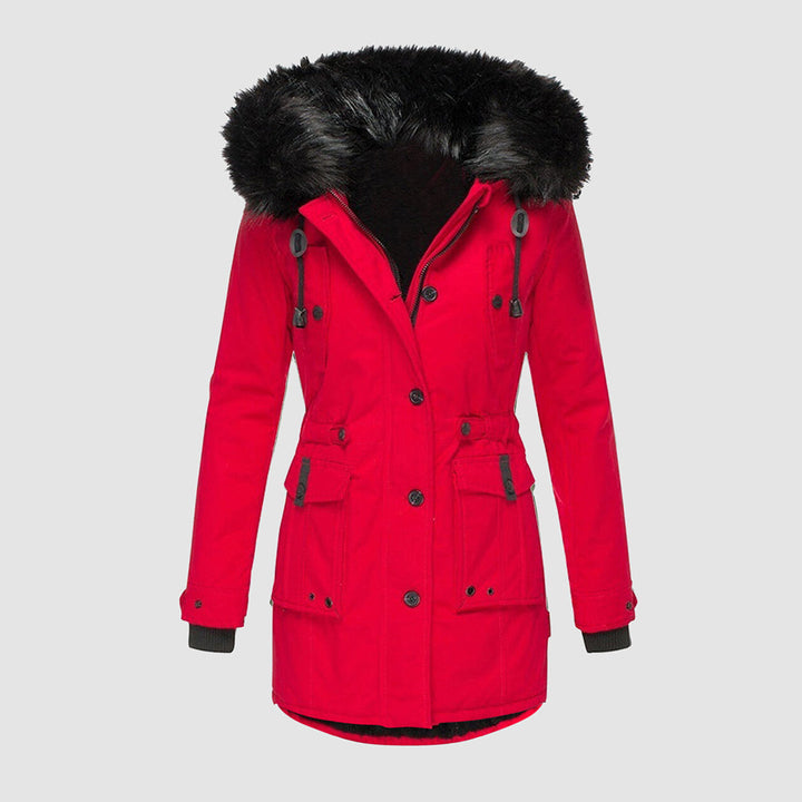 Shay – Belted Cargo-Pocket Parka Coat for Women