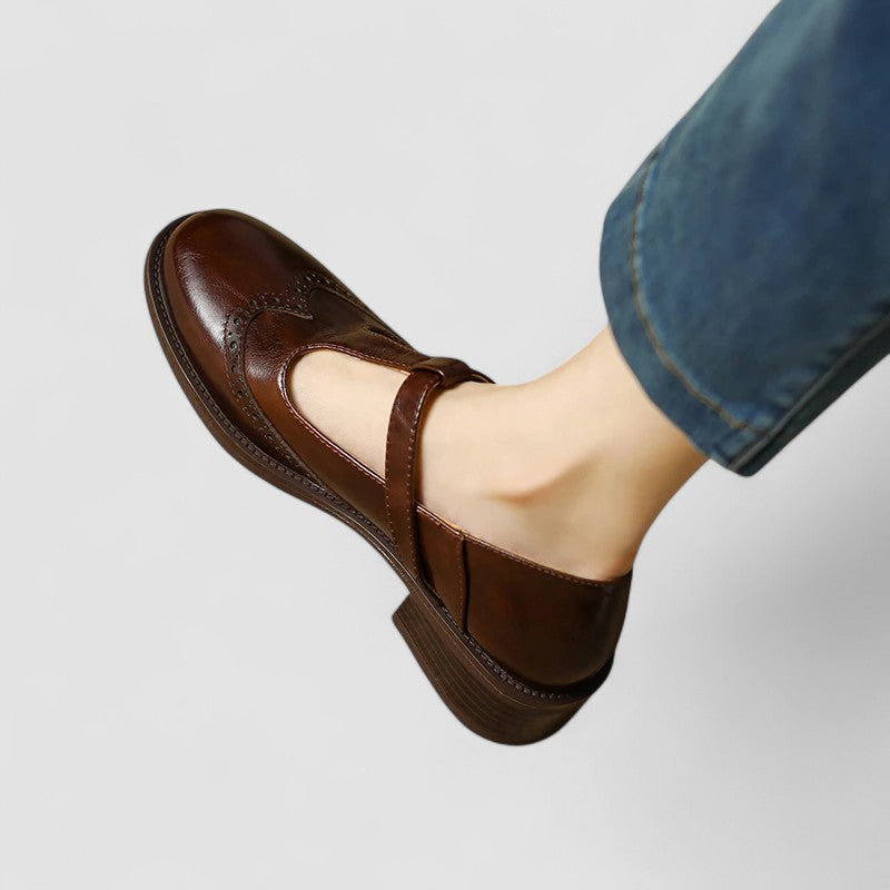 Brooke – Round-Toe Buckle Mary Janes