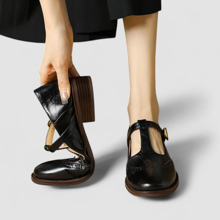 Brooke – Round-Toe Buckle Mary Janes
