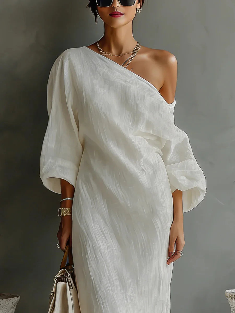 Audrey – Casual One Shoulder Summer Dress