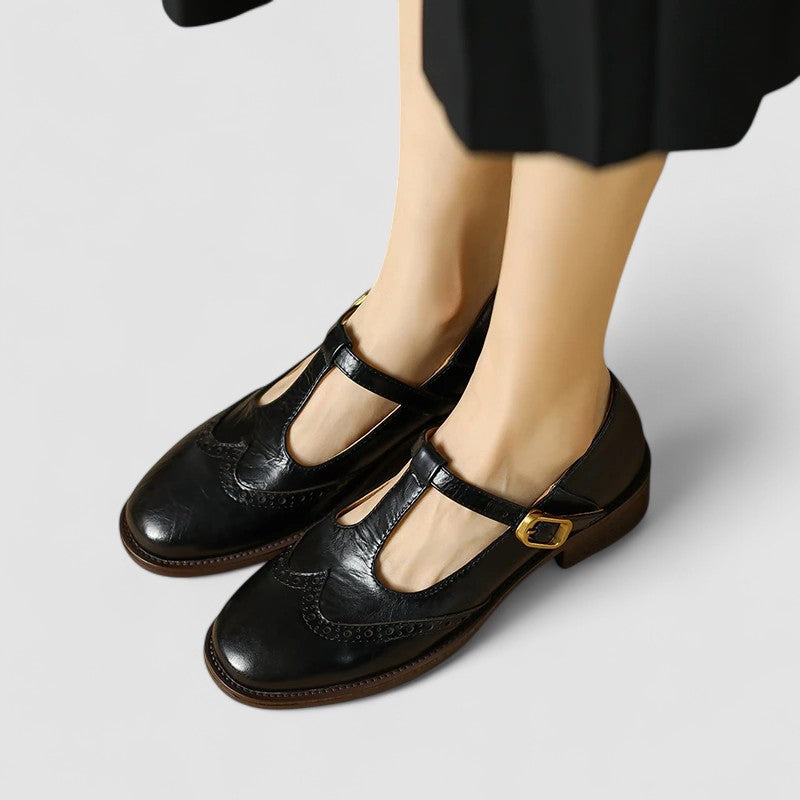 Brooke – Round-Toe Buckle Mary Janes