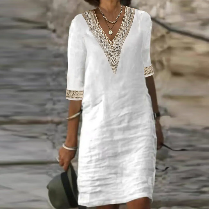 Carmen – V-Neck Shift Mini Dress