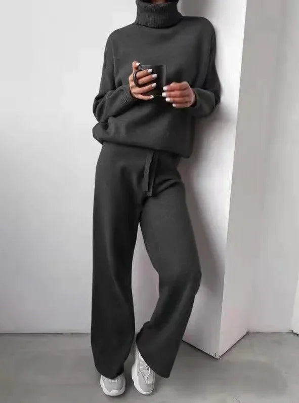 Kiara – Turtleneck Sweater and Tapered Trouser Set