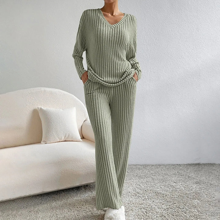 Layla – Ribbed Casual Two Piece Set