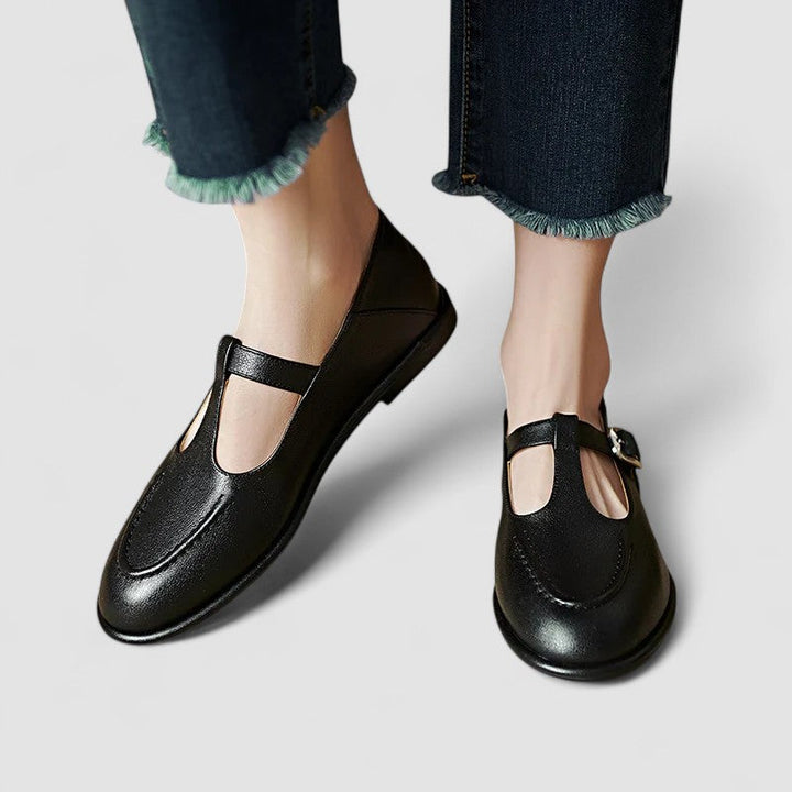 Rhonda – Mary Jane Flats with T-Bar Strap