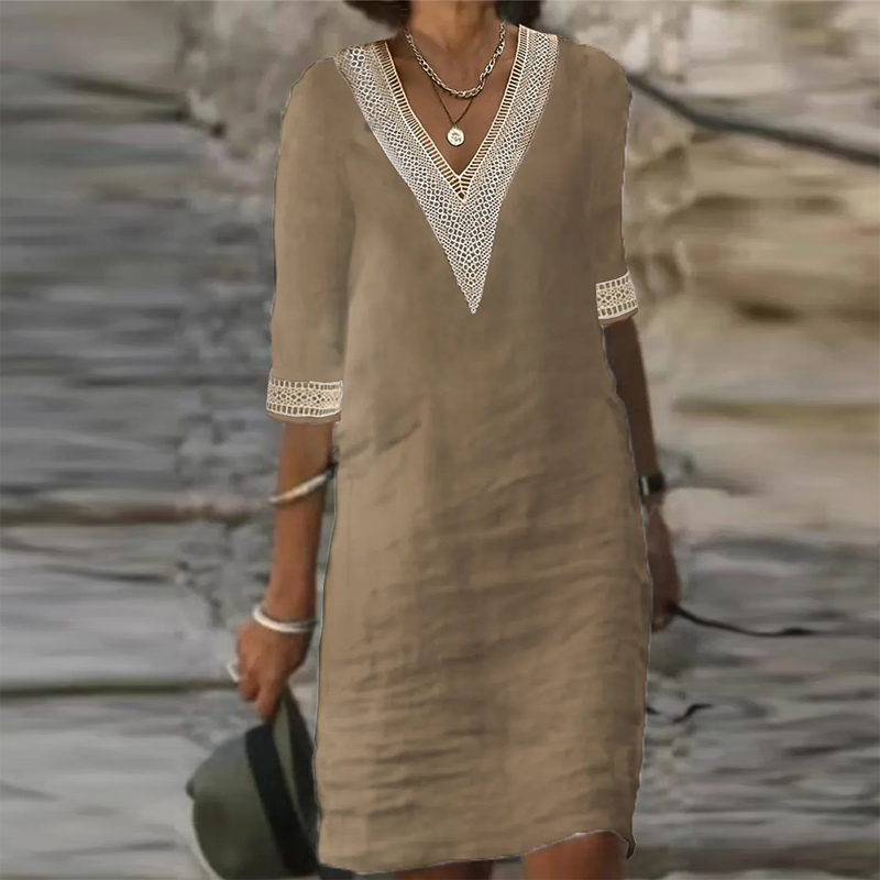 Carmen – V-Neck Shift Mini Dress
