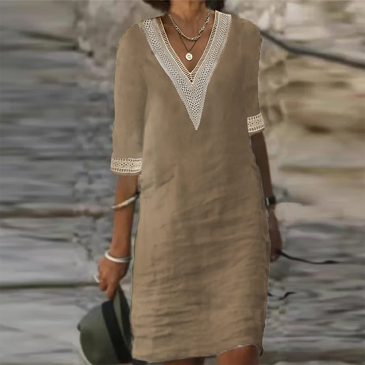 Carmen – V-Neck Shift Mini Dress