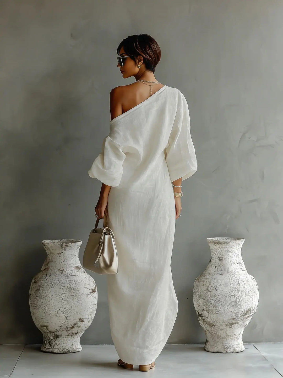 Audrey – Casual One Shoulder Summer Dress