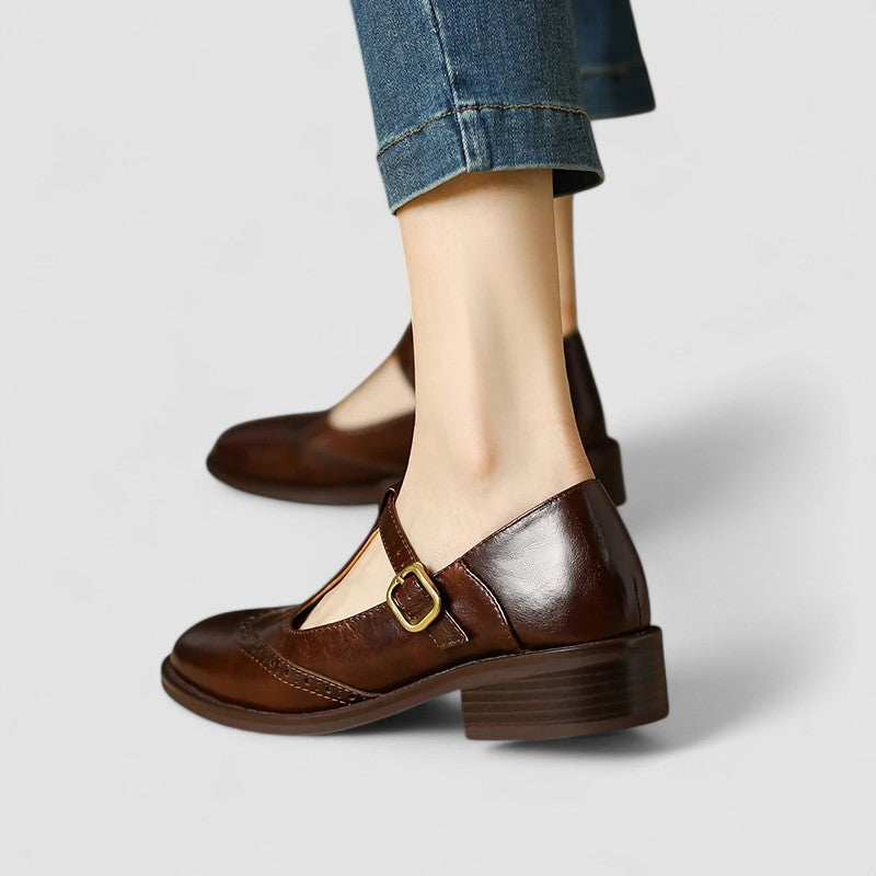 Brooke – Round-Toe Buckle Mary Janes