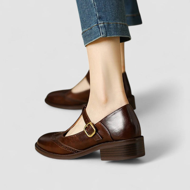 Brooke – Round-Toe Buckle Mary Janes