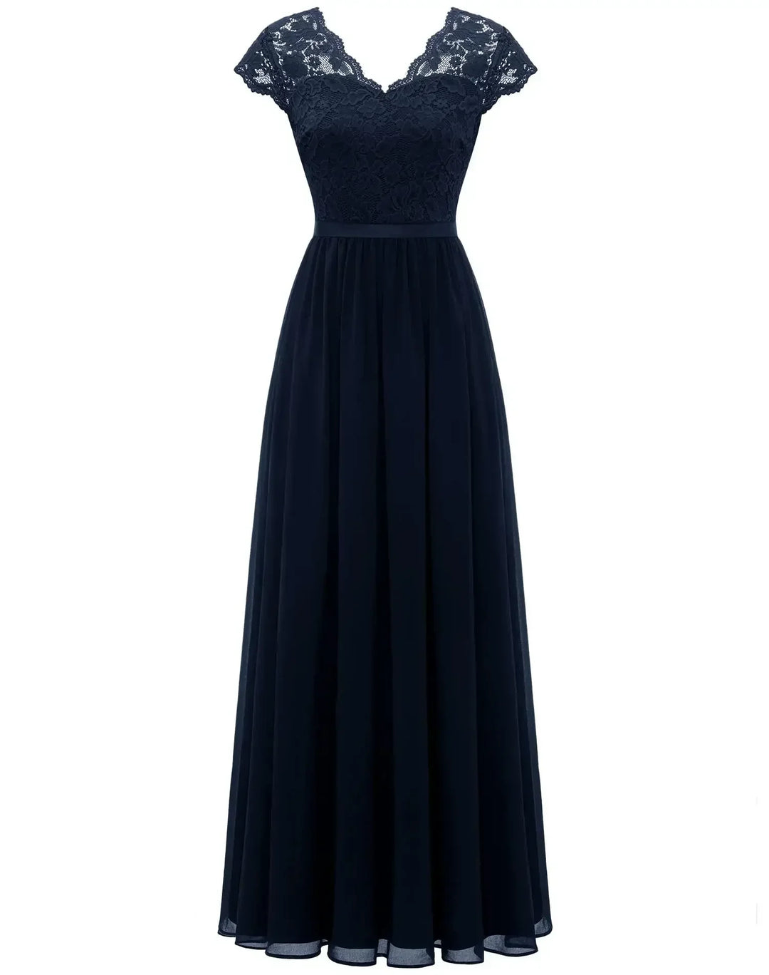 Beatrice | Elegant Lace Bodice Maxi Dress
