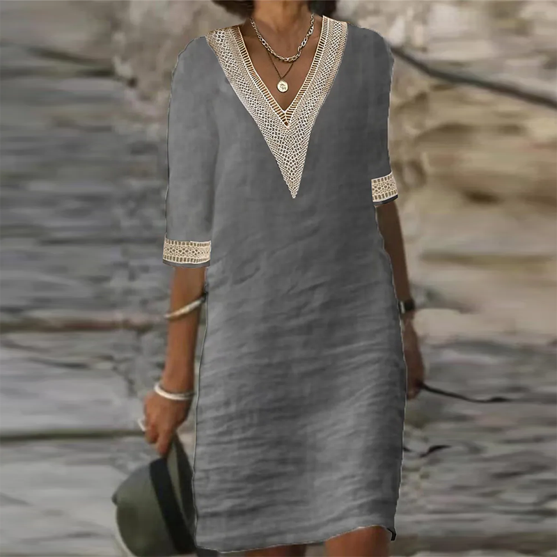 Carmen – V-Neck Shift Mini Dress