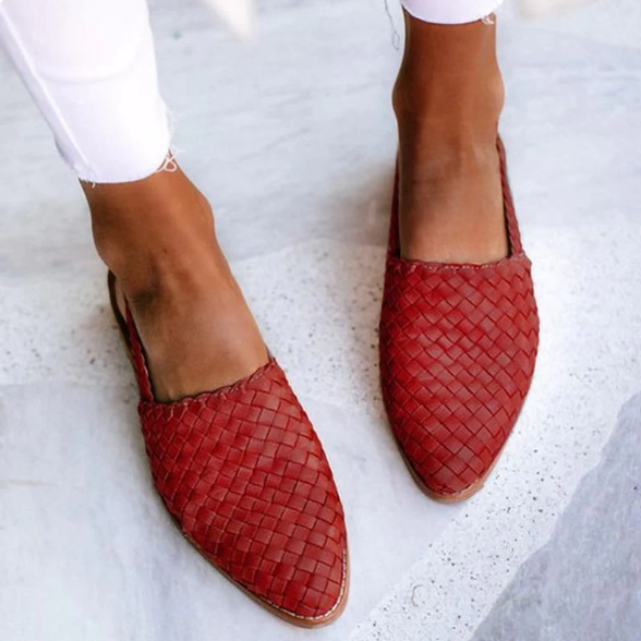 Brielle – Braided Slingback Ballet Flats