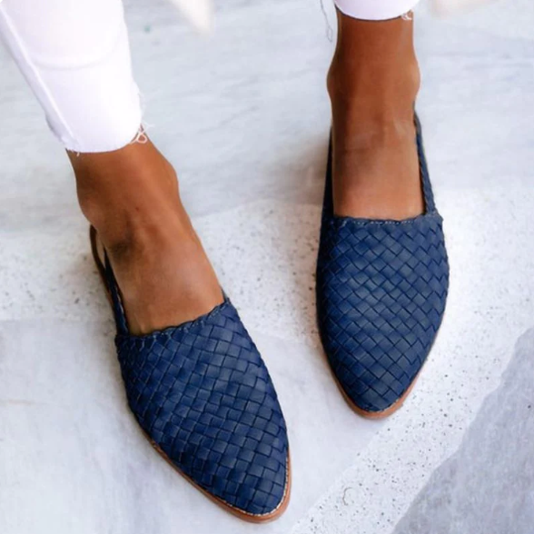 Brielle – Braided Slingback Ballet Flats