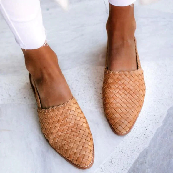 Brielle – Braided Slingback Ballet Flats