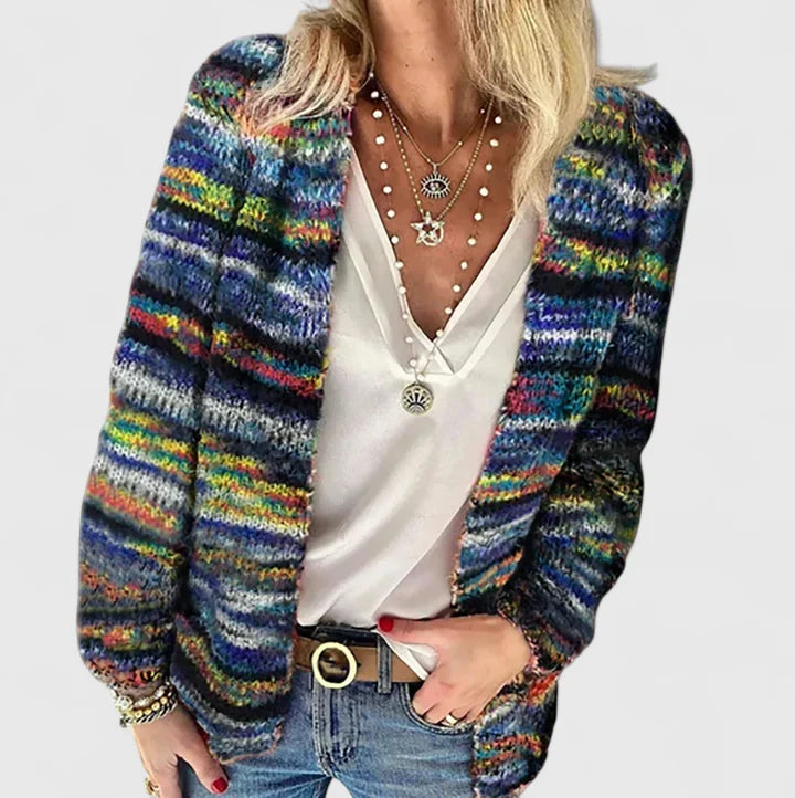 Tamara – Open-Front Chunky-Textured Cardigan for Women