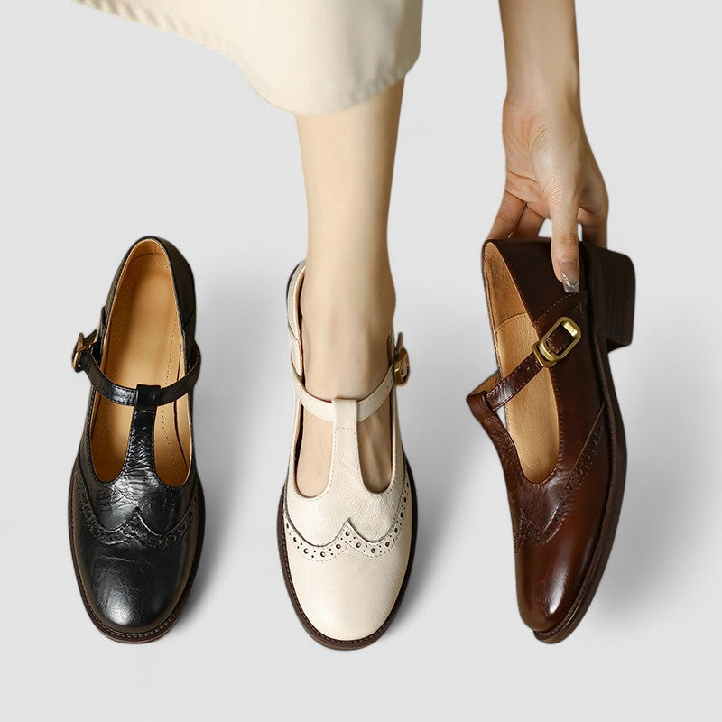 Brooke – Round-Toe Buckle Mary Janes