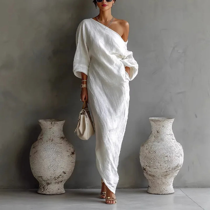 Audrey – Casual One Shoulder Summer Dress