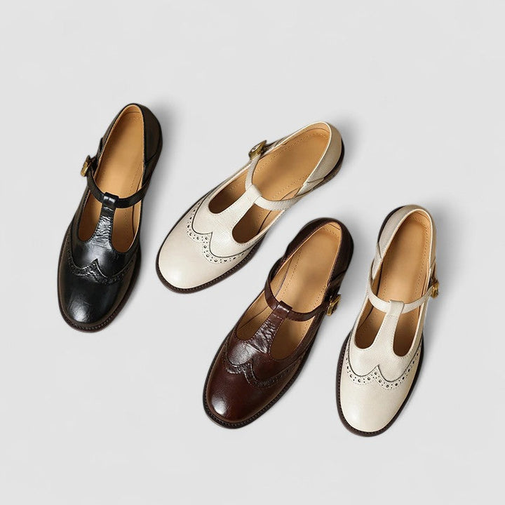 Brooke – Round-Toe Buckle Mary Janes
